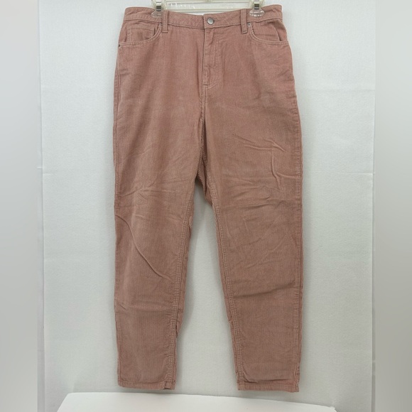 Bdg Urban Outfitters Mom High Rise Pink Corduroy Pants EUC - Picture 2 of 5